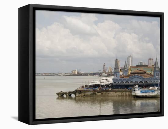 Waterfront and River Amazon, Belem, Para, Brazil, South America-Richardson Rolf-Framed Stretched Canvas