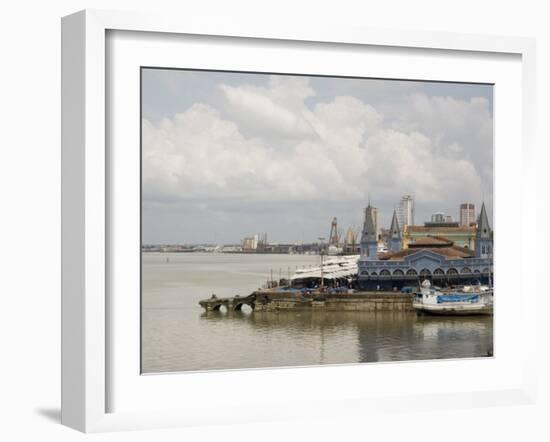 Waterfront and River Amazon, Belem, Para, Brazil, South America-Richardson Rolf-Framed Photographic Print