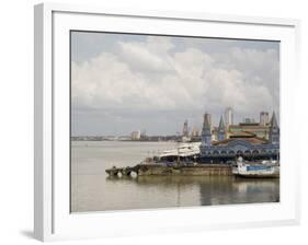 Waterfront and River Amazon, Belem, Para, Brazil, South America-Richardson Rolf-Framed Photographic Print