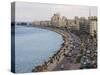 Waterfront and Sharia 26th July, Alexandria, Egypt, North Africa, Africa-Schlenker Jochen-Stretched Canvas