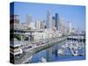 Waterfront and Skyline of Seattle, Washington State, USA-J Lightfoot-Stretched Canvas