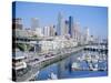 Waterfront and Skyline of Seattle, Washington State, USA-J Lightfoot-Stretched Canvas