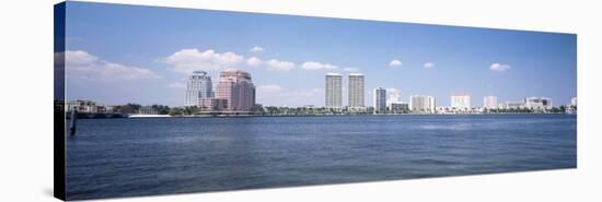 Waterfront and Skyline, West Palm Beach, Florida, USA-null-Stretched Canvas