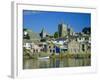 Waterfront at Fowey, Cornwall, England, UK-Julia Bayne-Framed Photographic Print