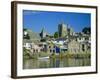 Waterfront at Fowey, Cornwall, England, UK-Julia Bayne-Framed Photographic Print