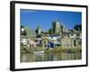 Waterfront at Fowey, Cornwall, England, UK-Julia Bayne-Framed Photographic Print