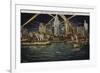 Waterfront at Night, Detroit, Michigan, USA-null-Framed Giclee Print