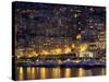 Waterfront at Night, Monte Carlo, Principality of Monaco, Cote d'Azur, Mediterranean, Europe-Sergio Pitamitz-Stretched Canvas