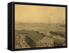 Waterfront Boston-null-Framed Stretched Canvas