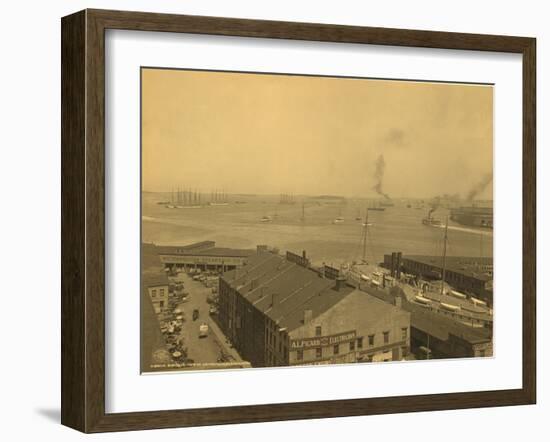 Waterfront Boston-null-Framed Art Print