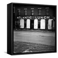 Waterfront Building, Atlantic Lunch, Scheduled to Be Demolished During Urban Renewal-Walker Evans-Framed Stretched Canvas