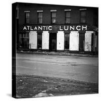 Waterfront Building, Atlantic Lunch, Scheduled to Be Demolished During Urban Renewal-Walker Evans-Stretched Canvas