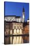 Waterfront Buildings at the Harbour and Bell Tower of Cathedral of St. George-Markus Lange-Stretched Canvas