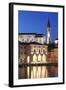 Waterfront Buildings at the Harbour and Bell Tower of Cathedral of St. George-Markus Lange-Framed Photographic Print