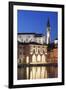 Waterfront Buildings at the Harbour and Bell Tower of Cathedral of St. George-Markus Lange-Framed Photographic Print