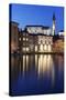 Waterfront Buildings at the Harbour and Bell Tower of Cathedral of St. George-Markus Lange-Stretched Canvas