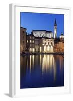 Waterfront Buildings at the Harbour and Bell Tower of Cathedral of St. George-Markus Lange-Framed Photographic Print