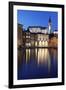 Waterfront Buildings at the Harbour and Bell Tower of Cathedral of St. George-Markus Lange-Framed Photographic Print