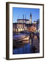 Waterfront Buildings at the Harbour and Bell Tower of Cathedral of St.George-Markus Lange-Framed Photographic Print