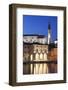 Waterfront Buildings at the Harbour and Bell Tower of Cathedral of St. George-Markus Lange-Framed Photographic Print