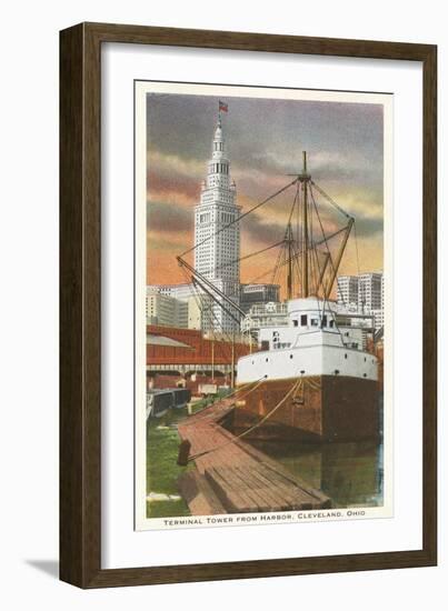 Waterfront, Cleveland, Ohio-null-Framed Art Print