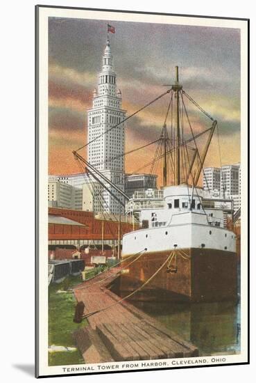 Waterfront, Cleveland, Ohio-null-Mounted Art Print