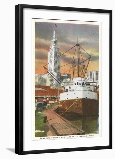 Waterfront, Cleveland, Ohio-null-Framed Art Print