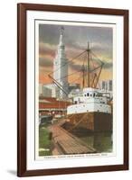 Waterfront, Cleveland, Ohio-null-Framed Art Print