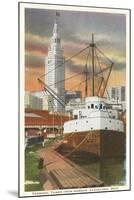 Waterfront, Cleveland, Ohio-null-Mounted Art Print