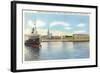 Waterfront, Cleveland, Ohio-null-Framed Premium Giclee Print