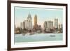 Waterfront, Detroit, Michigan-null-Framed Premium Giclee Print