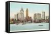 Waterfront, Detroit, Michigan-null-Framed Stretched Canvas