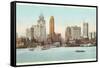 Waterfront, Detroit, Michigan-null-Framed Stretched Canvas