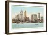 Waterfront, Detroit, Michigan-null-Framed Art Print