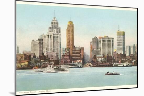 Waterfront, Detroit, Michigan-null-Mounted Art Print