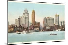 Waterfront, Detroit, Michigan-null-Mounted Art Print
