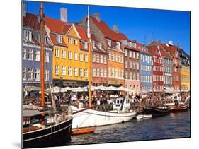 Waterfront District, Nyhavn, Copenhagen, Denmark, Scandinavia, Europe-Gavin Hellier-Mounted Photographic Print