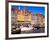 Waterfront District, Nyhavn, Copenhagen, Denmark, Scandinavia, Europe-Gavin Hellier-Framed Photographic Print