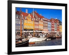 Waterfront District, Nyhavn, Copenhagen, Denmark, Scandinavia, Europe-Gavin Hellier-Framed Photographic Print