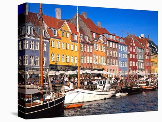 Waterfront District, Nyhavn, Copenhagen, Denmark, Scandinavia, Europe-Gavin Hellier-Stretched Canvas
