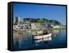 Waterfront, Fowey, Cornwall, England, UK, Europe-Julia Bayne-Framed Stretched Canvas