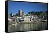 Waterfront, Fowey, Cornwall, England, United Kingdom-Julia Bayne-Framed Stretched Canvas