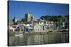 Waterfront, Fowey, Cornwall, England, United Kingdom-Julia Bayne-Stretched Canvas