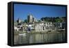 Waterfront, Fowey, Cornwall, England, United Kingdom-Julia Bayne-Framed Stretched Canvas