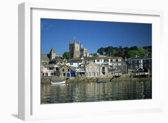 Waterfront, Fowey, Cornwall, England, United Kingdom-Julia Bayne-Framed Photographic Print