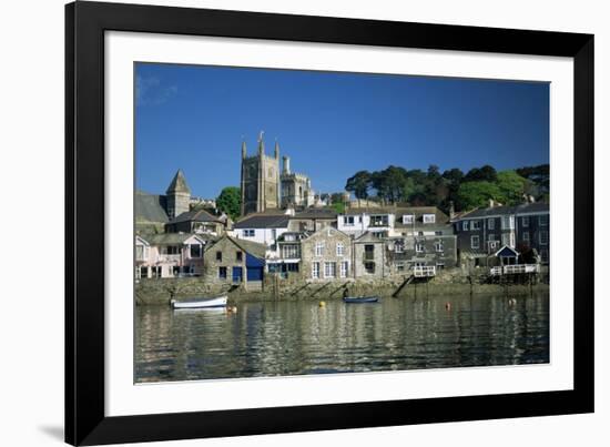 Waterfront, Fowey, Cornwall, England, United Kingdom-Julia Bayne-Framed Photographic Print