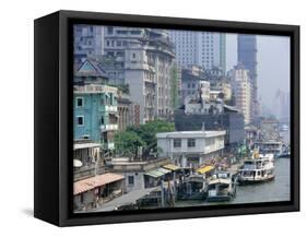 Waterfront, Guangzhou (Canton), China, Asia-Tim Hall-Framed Stretched Canvas