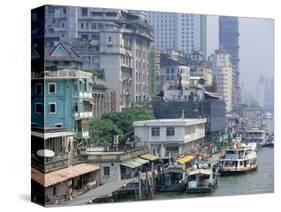 Waterfront, Guangzhou (Canton), China, Asia-Tim Hall-Stretched Canvas