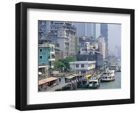 Waterfront, Guangzhou (Canton), China, Asia-Tim Hall-Framed Photographic Print