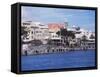 Waterfront, Hamilton, Bermuda, Atlantic, Central America-G Richardson-Framed Stretched Canvas